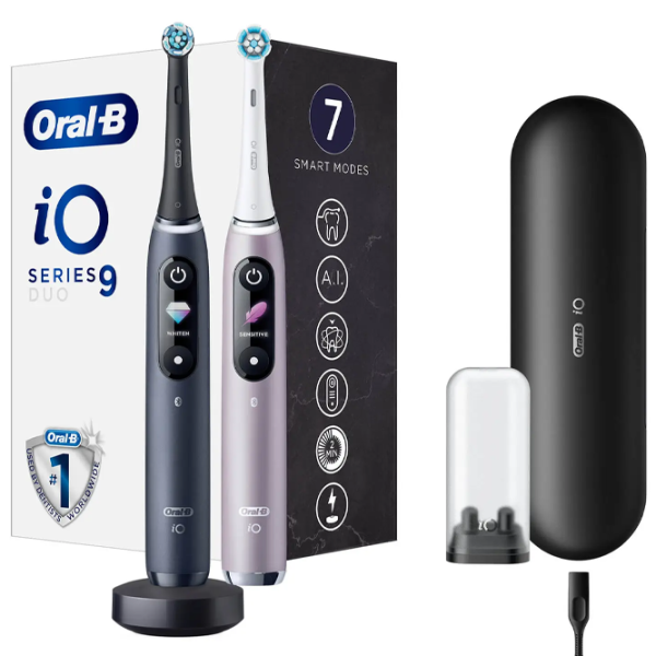 Зубная электрощетка Braun iO9 Duo 3D/ Черный photo 2 Зубная электрощетка Braun iO9 Duo 3D/ Черный photo 2