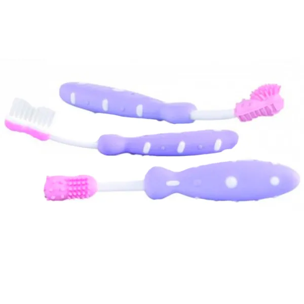 Periuță de dinți pentru copii Nuby ID754 0+ photo 2 Periuță de dinți pentru copii Nuby ID754 0+ photo 2