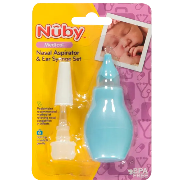 Назальный аспиратор для детей Nuby ID172 0+/ Синий photo 3