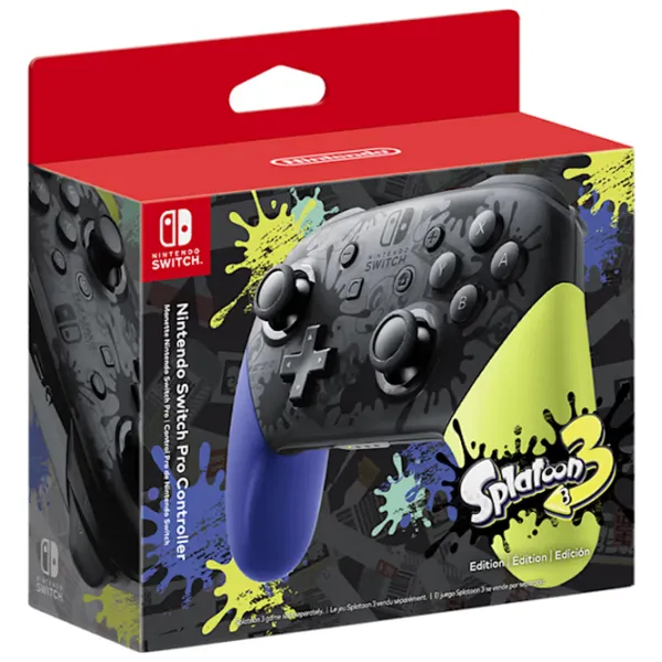 Геймпад Nintendo Switch Pro Splatoon 3 Edition Беспроводные / 12 buttons / Разноцветный photo 4