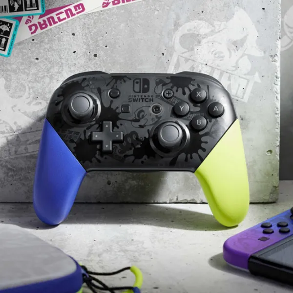 Геймпад Nintendo Switch Pro Splatoon 3 Edition Беспроводные / 12 buttons / Разноцветный photo 5