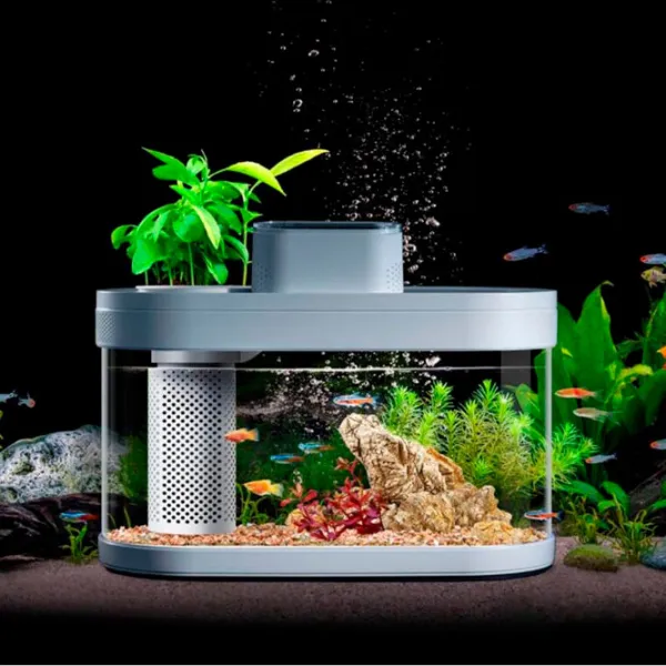 Аквариум Xiaomi Smart Amphibious Ecology Fish Tank Pro Suit C180 8 л/ Белый photo 4