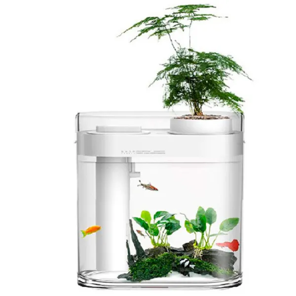 Acvariu Xiaomi HFJH Amphibian ECO-Aquarium Aquaponics Youth Edition 10 l/ White photo 2 Acvariu Xiaomi HFJH Amphibian ECO-Aquarium Aquaponics Youth Edition 10 l/ White photo 2