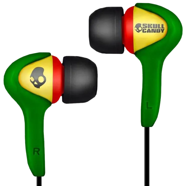 Наушники SkullCandy Smokin'Buds Rasta Зелёный Проводная/ Персональный photo 2 Наушники SkullCandy Smokin'Buds Rasta Зелёный Проводная/ Персональный photo 2