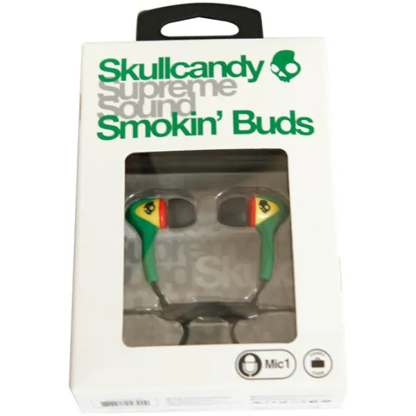 Наушники SkullCandy Smokin'Buds Rasta Зелёный Проводная/ Персональный photo 5 Наушники SkullCandy Smokin'Buds Rasta Зелёный Проводная/ Персональный photo 5