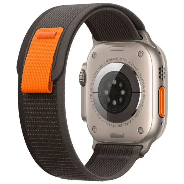 Ремень Apple Watch Trail Loop Nailon/ 49 мм/ Серый Черный photo 4 Ремень Apple Watch Trail Loop Nailon/ 49 мм/ Серый Черный photo 4