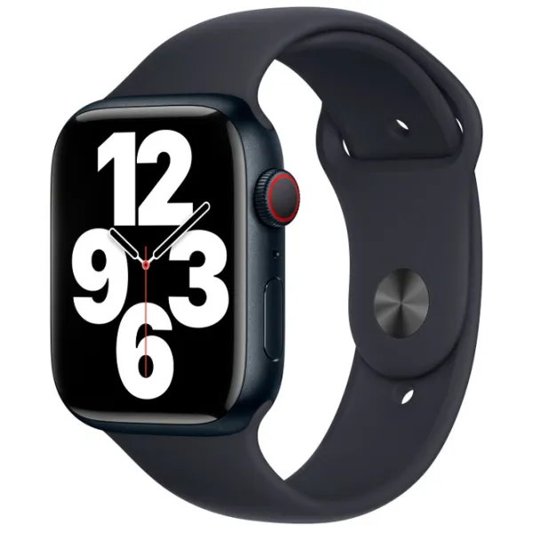 Ремень Apple Watch Midnight Sport Силикон/ 45 мм/ Черный photo 2 Ремень Apple Watch Midnight Sport Силикон/ 45 мм/ Черный photo 2