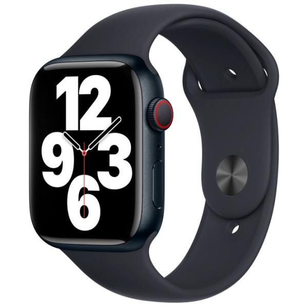 Ремень Apple Watch Midnight Sport Силикон/ 45 мм/ Черный photo 2 Ремень Apple Watch Midnight Sport Силикон/ 45 мм/ Черный photo 2