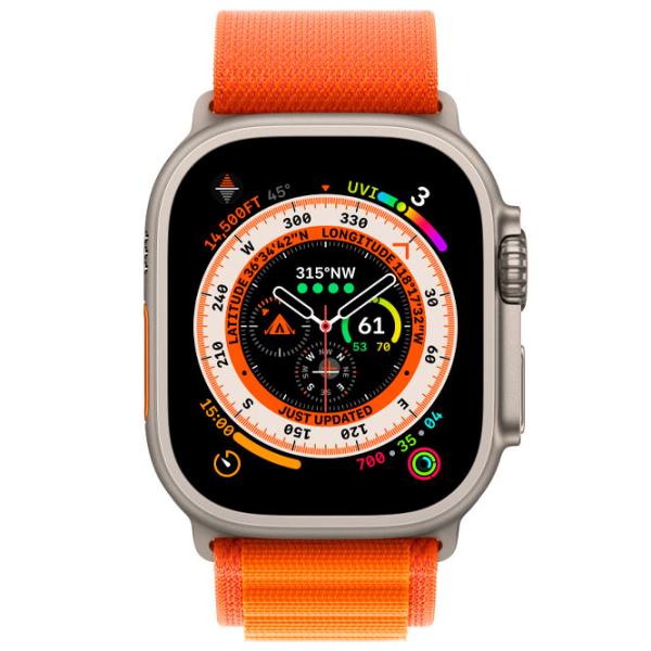 Curelușă Apple Watch Alpine Loop Nailon/ 49 mm/ Orange photo 3 Curelușă Apple Watch Alpine Loop Nailon/ 49 mm/ Orange photo 3