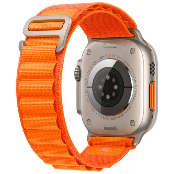 Curelușă Apple Watch Alpine Loop Nailon/ 49 mm/ Orange photo 4 Curelușă Apple Watch Alpine Loop Nailon/ 49 mm/ Orange photo 4