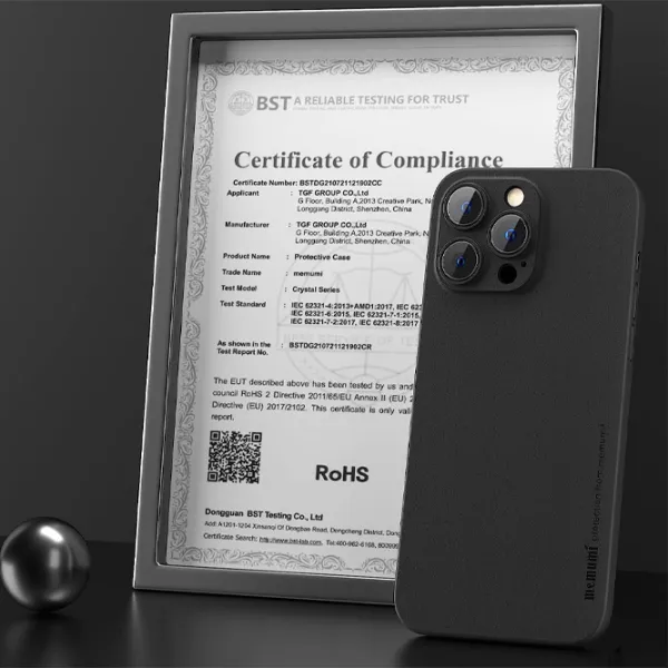 Чехол для смартфона Apple iPhone 14 Pro Max Memumi/ Back/ PC/ Черный photo 4