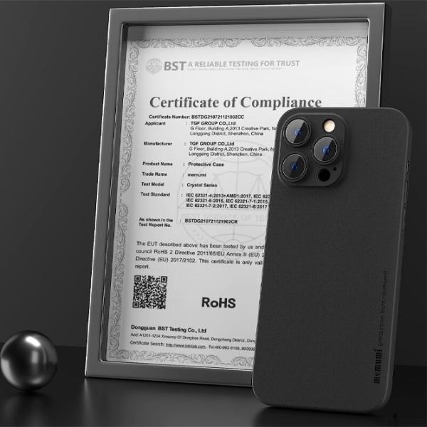 Чехол для смартфона Apple iPhone 14 Pro Max Memumi/ Back/ PC/ Черный photo 4