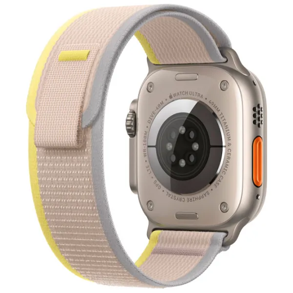 Curelușă Apple Watch Trail Loop Nailon/ 49 mm/ Beige Yellow/ Gray photo 4 Curelușă Apple Watch Trail Loop Nailon/ 49 mm/ Beige Yellow/ Gray photo 4
