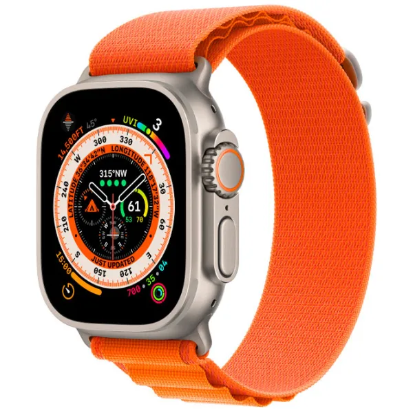 Curelușă Apple Watch Alpine Loop Nailon/ 49 mm/ Orange photo 2 Curelușă Apple Watch Alpine Loop Nailon/ 49 mm/ Orange photo 2