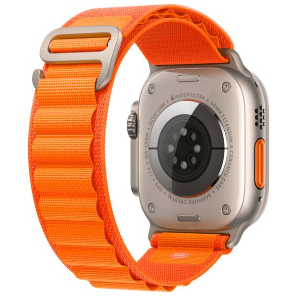 Curelușă Apple Watch Alpine Loop Nailon/ 49 mm/ Orange photo 4 Curelușă Apple Watch Alpine Loop Nailon/ 49 mm/ Orange photo 4