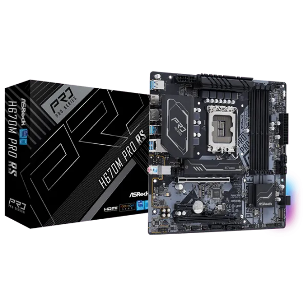 Placă de bază ASRock H670M PRO RS mATX/ Intel H670 photo 5