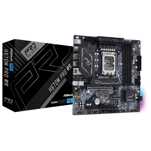 Placă de bază ASRock H670M PRO RS mATX/ Intel H670 photo 5