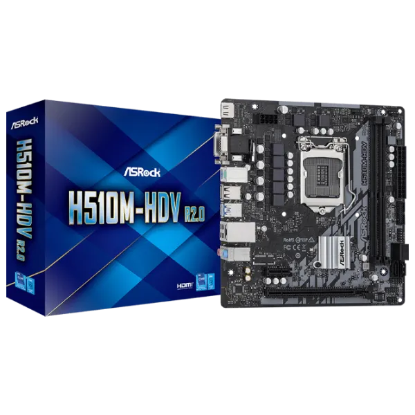 Материнская плата ASRock H510M-HDV R2.0 mATX/ Intel H510 photo 5