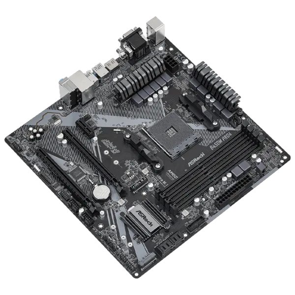 Материнская плата ASRock B450M PRO4 R2.0 mATX/ AMD B450 photo 3