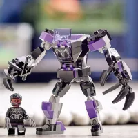 Constructor LEGO Black Panther Mech Armor Luptă/ Black photo 6
