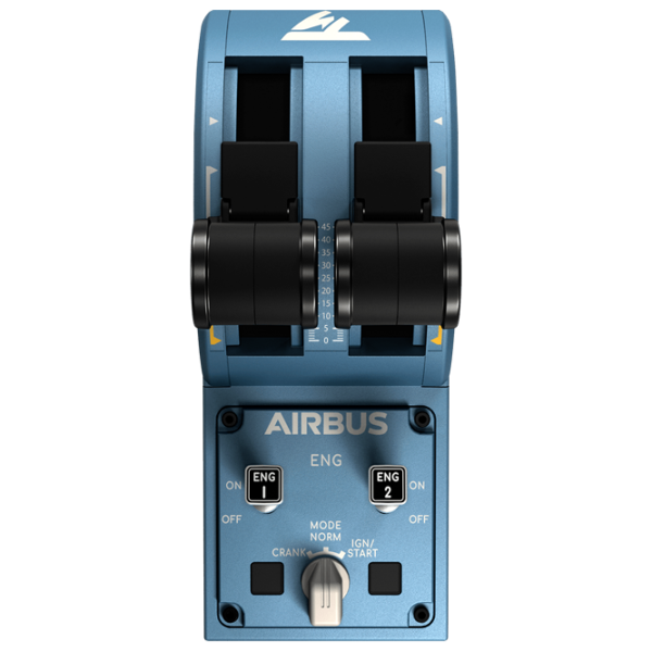 Joystick Thrustmaster TCA Quadrant Airbus Edition Cu fir/ 16 buttons/ Blue photo 5