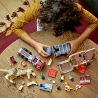 Constructor LEGO T. Rex & Atrociraptor Dinosaur Breakout Luptă/ Multicolor photo 4