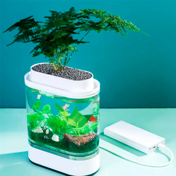 Аквариум Xiaomi Geometry Mini Fish 1.5 л/ Белый photo 4