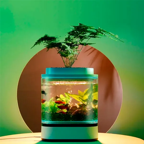 Аквариум Xiaomi Geometry Mini Fish 1.5 л/ Белый photo 5