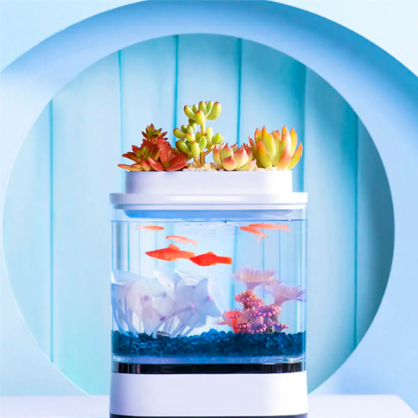 Аквариум Xiaomi Geometry Mini Fish 1.5 л/ Белый photo 7