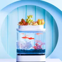 Аквариум Xiaomi Geometry Mini Fish 1.5 л/ Белый photo 7