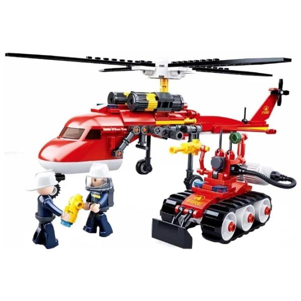 Constructor Sluban Fire Helicopter Pompieri/ Red photo 2