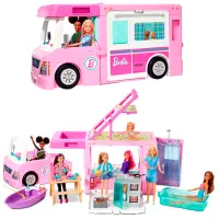 Set Mattel Barbie Dreamcamper 3 în 1 GHL93 / 3+ photo 5