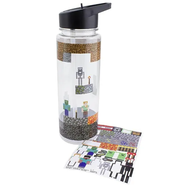 Sticlă pentru apă Fan Paladone Water Bottle And Sticker Set Transparent photo 3