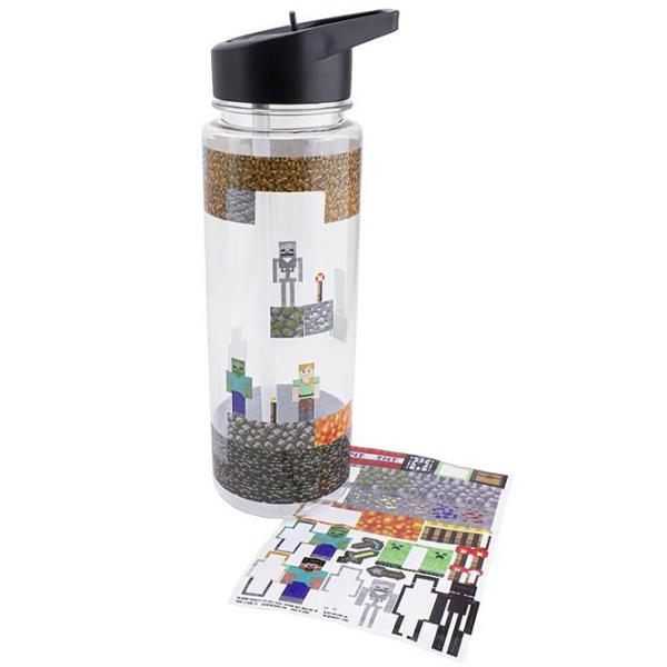Sticlă pentru apă Fan Paladone Water Bottle And Sticker Set Transparent photo 3