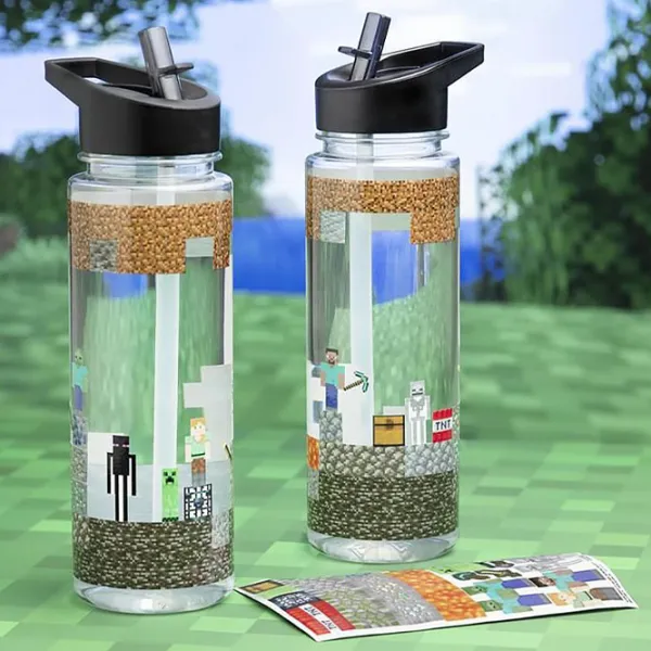 Sticlă pentru apă Fan Paladone Water Bottle And Sticker Set Transparent photo 4