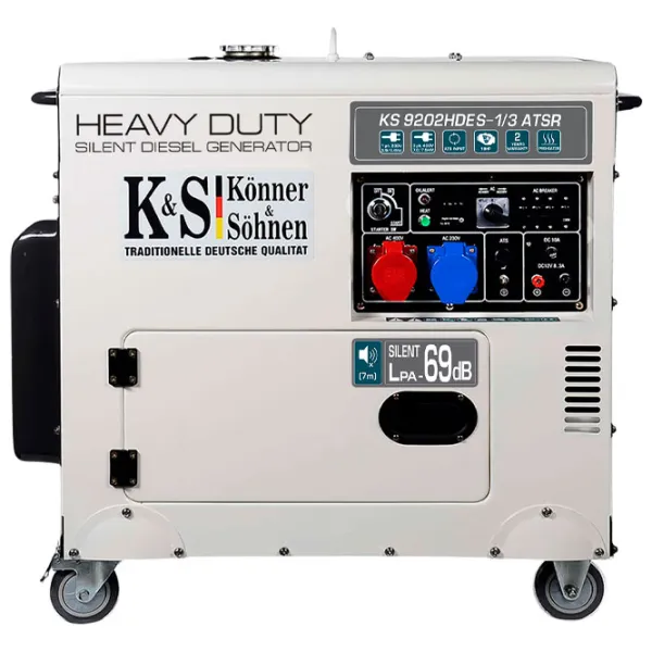 Generator de curent Könner & Söhnen KS 9200HDES-1/ 3 ATSR 230 - 400 V Motorină/ 7.5 kW photo 2