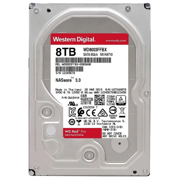 HDD Western Digital Red Pro Nas 8 TB WD8003FFBX/ Silver photo 2