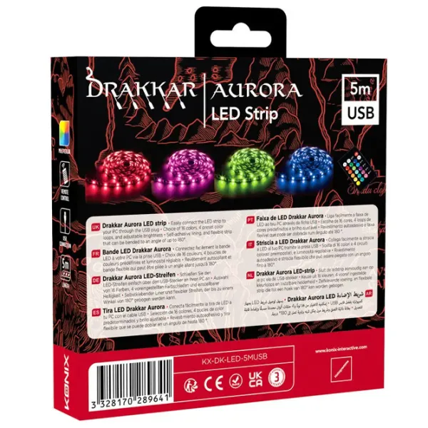 Bandă Led Drakkar Aurora USB LED Strip KX-DK-LED-3M White photo 5