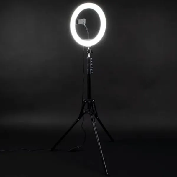 Штатив с круглой лампой Konix Geek Star Ring Light KX-GSRINGLIGHT 260 мм Черный photo 6