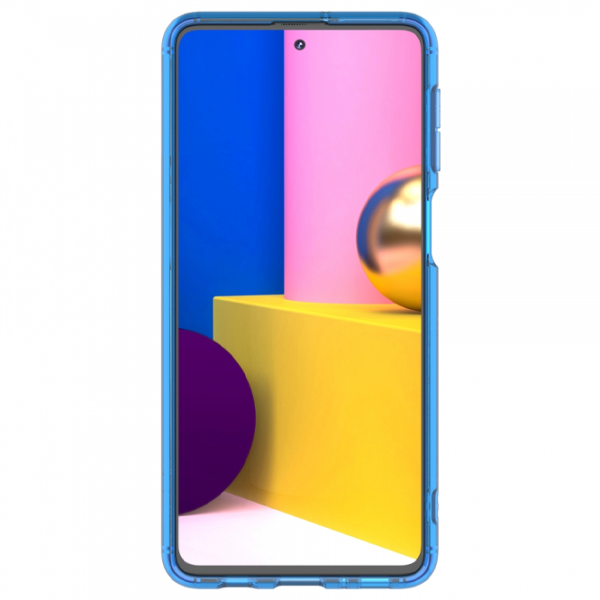 Чехол для смартфона Samsung Galaxy M31s Samsung/ Back/ TPU/ Прозрачный Синий photo 2 Чехол для смартфона Samsung Galaxy M31s Samsung/ Back/ TPU/ Прозрачный Синий photo 2
