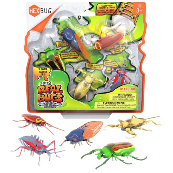 Робот Hexbug Real Bugs Flash Nano Real Bugs - 5PK 477-7676 3+/ Разноцветный photo 4
