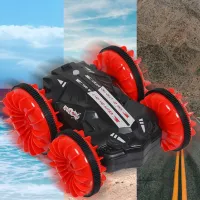 Mașină Lead Honor Amphibious Vehicle 6-way LH-C020 7 km/h / 2.4 GHz / Black Red photo 7