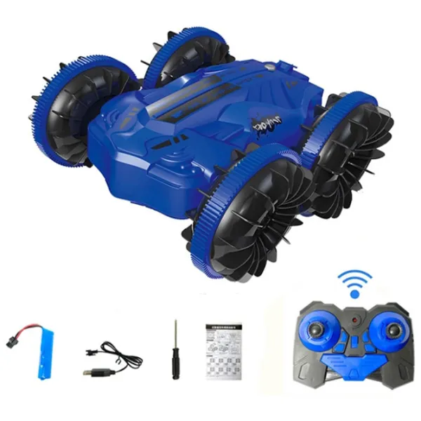 Mașină Lead Honor Amphibious Vehicle 6-way LH-C020 7 km/h / 2.4 GHz / Black Blue photo 4