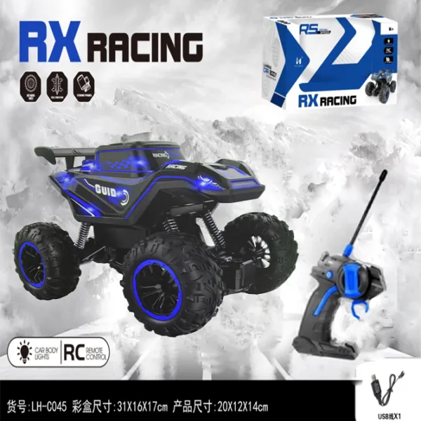 Машинка Lead Honor Four-Channel Light Climbing Car LH-C045 15 км/ч / 2.4 ГГц / Черный Синий photo 5