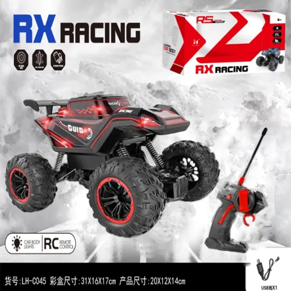 Машинка Lead Honor Four-Channel Light Climbing Car LH-C045 15 км/ч / 2.4 ГГц / Черный Красный photo 4