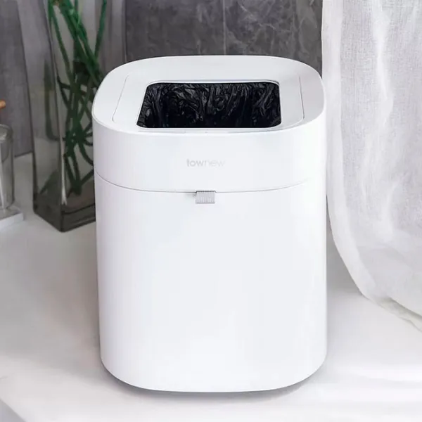 Coș de gunoi Xiaomi Townew Smart Trash Can T Air 16.3 l/ Plastic/ White photo 5