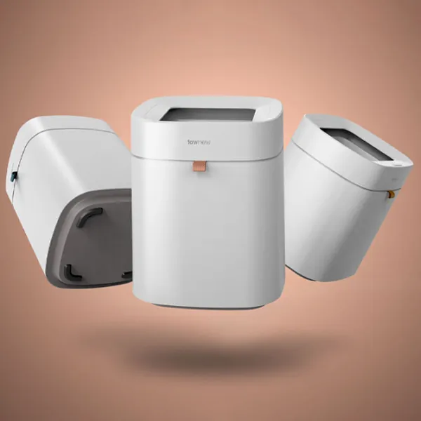Coș de gunoi Xiaomi Townew Smart Trash Can T Air 16.3 l/ Plastic/ White photo 6