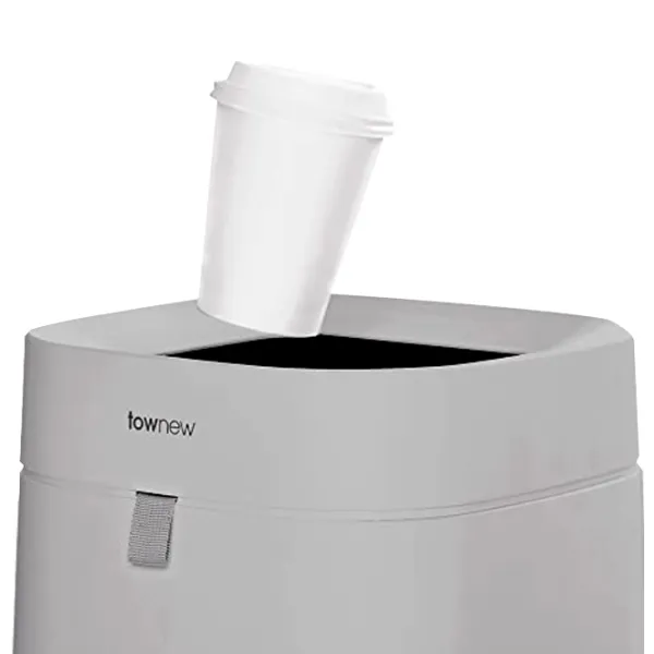 Coș de gunoi Xiaomi Townew Smart Trash Can T Air 16.3 l/ Plastic/ Light Gray photo 2
