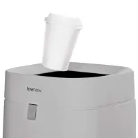 Мусорное ведро Xiaomi Townew Smart Trash Can T Air 16.3 л/ Пластик/ Светло-серый photo 2