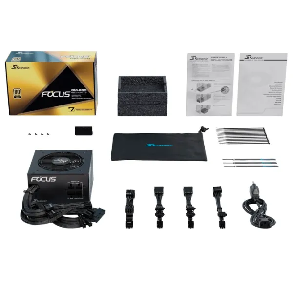 Блок питания Seasonic Focus G12 GM-850 80+ Gold/ 650 Вт photo 5